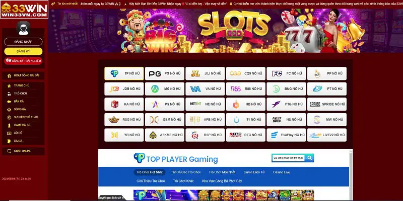 Kho game bài 33WIN đa dạng