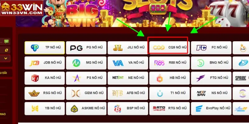 Giới thiệu CQ9 nổ hũ 33WIN tổng quan