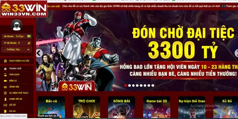 Link truy cập sảnh PG nổ hũ 33win