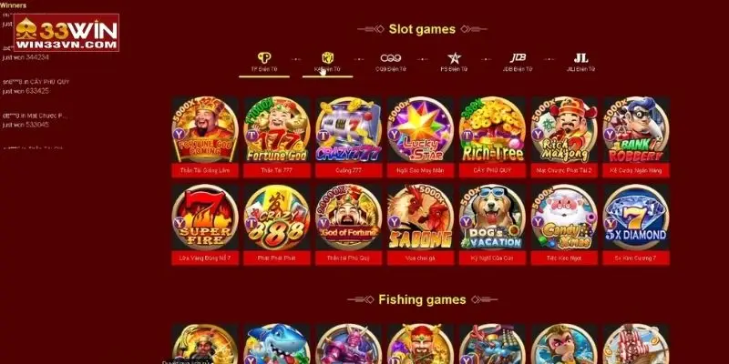 Tựa game bài hot tại 33WIN chờ bạn